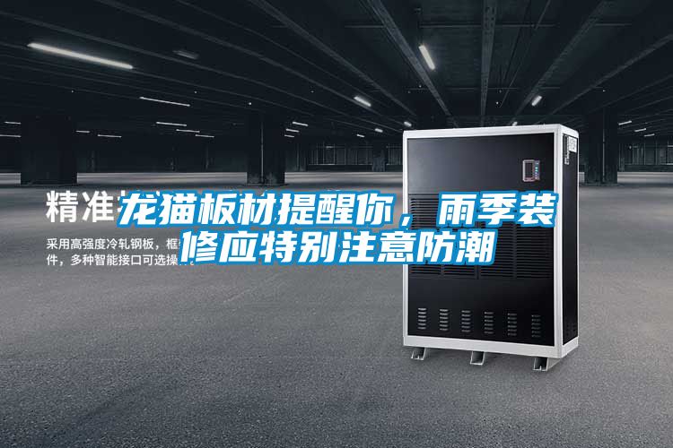 龙猫板材提醒你,雨季装修应特别注意防潮